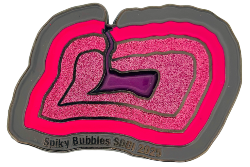 Custom Giant Pins - DI Spiky Bubbles – Ruby