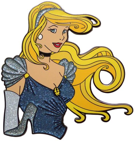 Gallery of Past Giant Pins - Cinderella Disney Princess Enamel Giant Pin with Glitter